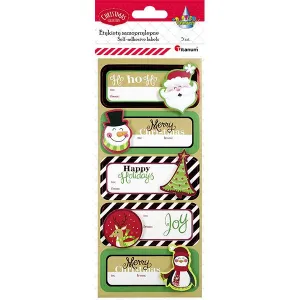 Titanum Craft-Fun Series 3D vánoční samolepicí štítek - mix 90 mm x 38 mm (181130-1)