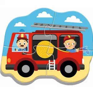 Trefl puzzle baby klasická vozidla a povolání 3, 4, 5, 6 el. (36071)