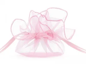 Organza Partydeco Organzové sáčky, růžové, 25 cm, 10 ks růžové (WRG6-081-10)