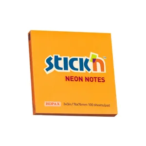 Stick'n orange 100k 76mm x 76mm samolepicí bločky (21164)
