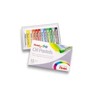 Olejové pastely Pentel 12 barev.