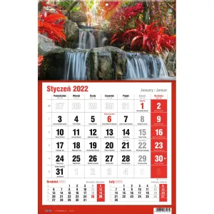 Třístranný nástěnný kalendář Avanti (5901769620582)