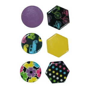 Titanový magnet kulatý, šestihranný - mix 26mm (4357-2)