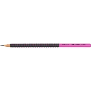 Tužka Faber Castell Grip 2001 Two Tone black/pink HB (517011FC)