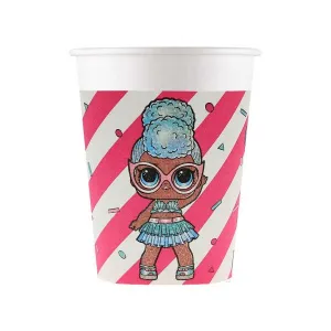 Godan LOL Glitterati jednorázový kelímek 8 ks. 200 ml (93469)