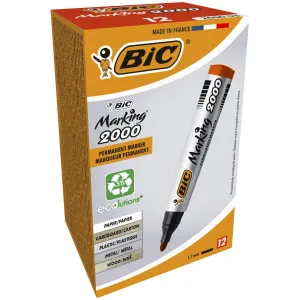 Permanentní popisovač Bic Marking 2000, červený 1,5mm kulatý hrot (8209133)
