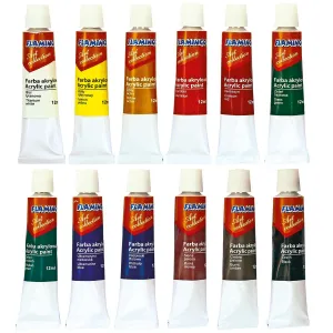 Akrylová barva Flamingo Line color: mix 12ml