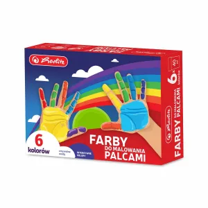 Barva na prsty Herlitz 40 ml 6 barev. (9575648)