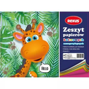 Barevný papírový sešit Rexus metalizovaný A4 8k (607373)