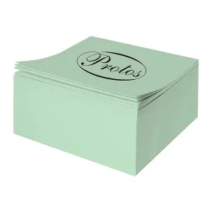 Protos Origami papírová kostka - celadon 84 mm x 84 mm x 30 mm