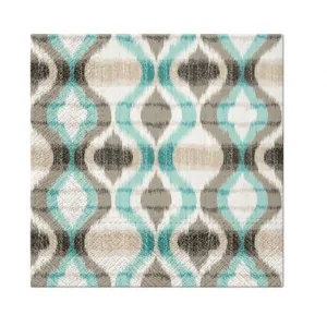 Ubrousky Paw Lunch African Vibe (tyrkysové) - mix 330 mm x 330 mm (SDL125412)