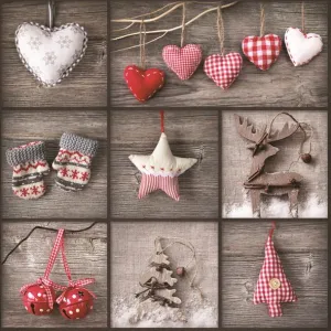 Vánoční ubrousky Pol-mak - mix 330 mm x 330 mm (SL GW)