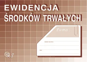 Ofsetový tisk Michalczyk i Prokop Ewidencja środków trwałych A5 A5 32k. (K-8)