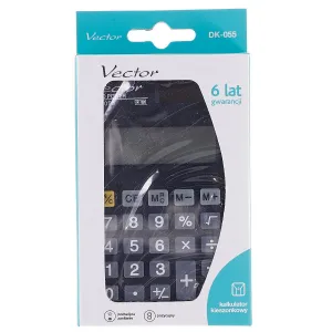 Stolní kalkulačka Vector (KAV DK-055 BLK)