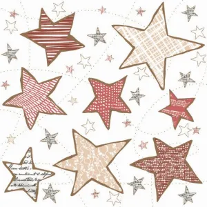 Ubrousky Pol-mak s hvězdičkou - mix 330 mm x 330 mm (Sd GW)