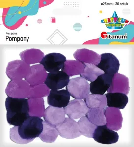 Titanum Craft-Fun Series pom-poms fialová 30 ks (283064)