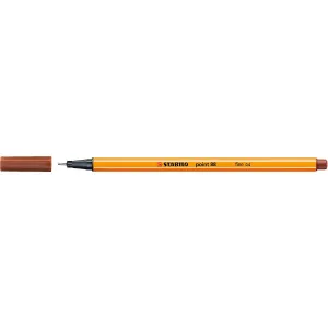 Inkoustové pero Stabilo POINT, hnědé 0,4 mm, 1 barva (88/38)