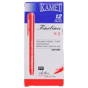 Inkoustové pero Kamet, červené 0,4 mm, 1 barva.
