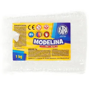 Modelovací hlína Astra 1 barva bílá 1000g