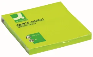 Samolepicí bločky Q-Connect zelené 80k 76mm x 76mm (KF10515)