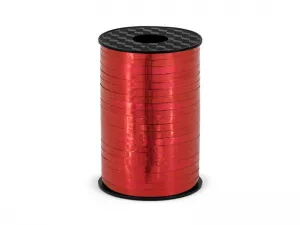 Plastová stuha Partydeco červená 5 mm 225 m (PRM5-007)