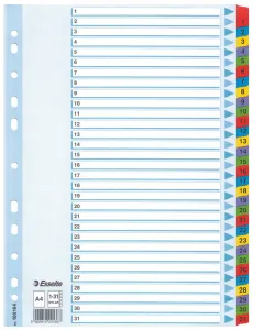 Esselte Mylar kartonový blok A4 mix barev 160g 31k 1-31 (100164)