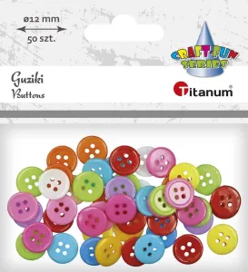 Knoflíky řady Titanum Craft-Fun mix 50 ks