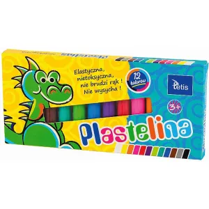 Tetis Plastelína mix 12 barev 15g (KP001-D)