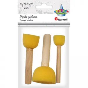 Titanum Craft-Fun Series sada 3 houbičkových štětců na malování. (hsm001)