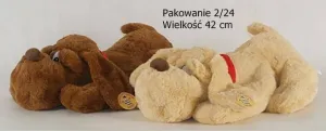 Deef plyšový pes ležící velký 42 cm 420 mm (03480)