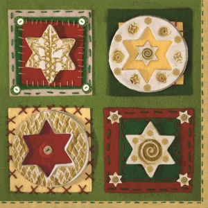 Ubrousky Pol-mak s hvězdičkou - mix 330 mm x 330 mm (Sd GW)