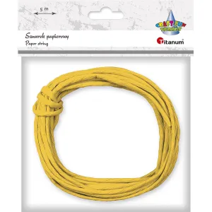Papírová šňůra řady Titanum Craft-Fun žlutá 5 m (G59)