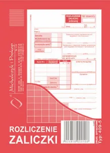 Ofsetový tisk Michalczyk i Prokop Rozliczenie zaliczki A6 40k. (409-5)