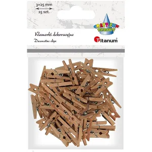 Dřevěná ozdoba Titanum Craft-Fun Series spony (EB108)