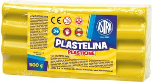 Plastelína Astra 1 barva žlutá 500g