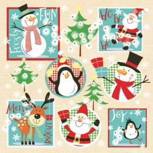 Ubrousky Pol-mak s hvězdičkou - mix 330 mm x 330 mm (Sd GW)