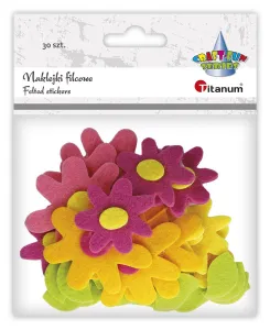 Nálepka (samolepka) Titanum Craft-Fun Series 3D plstěné květiny (7533)