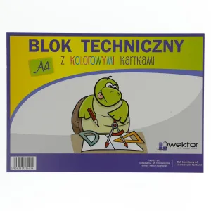 Technický blok Wektor color A4 mix 160g 10k