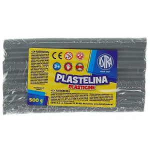 Plastelína Astra 1 barva popel 500g