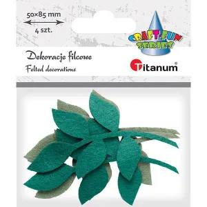 Titanum Craft-Fun Series plstěný ornament listy s větvičkou (19YJ-013)