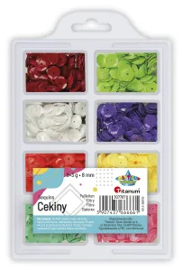 Titanum Craft-Fun Series kulaté flitry 8 barev mix 3g (3G8PX2)