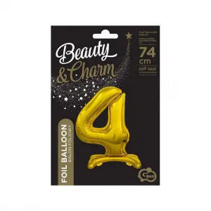 Godan Beauty&Charm gumový balónek zlatý (BC-ASZ4)