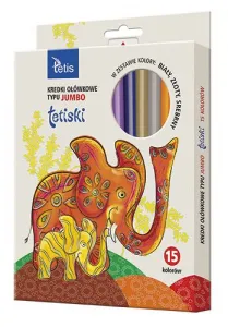 Tetis Tetiski pastelky 15 barev 15 barev (KT002-JC)