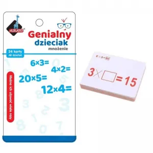 Askato vzdělávací hračka Genius kid arithmetic fiche - násobení (0202)