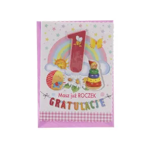 Top Grafické skládací přání k narozeninám 1-5 let B6 (5907786924894)