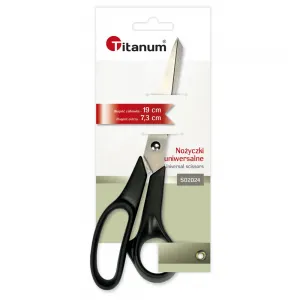 Nůžky Titanum černé 19 cm (S02024)