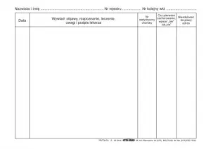 Ofsetový tisk Stolgraf Medical history insert A5 100k. (Z45)