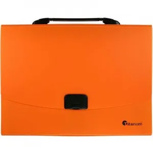 Pořadač PP Titanum A4 s rukojetí, 13 přihrádek, fluo oranžová (TPF12OR)