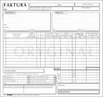 Vlastní tisk faktury Stolgraf 2/3 A4 (1+1) univerzální 2/3 A4 100k. (F19)