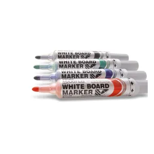 Popisovač Pentel na suché stírání, červený 2,0-2,5mm kulatý hrot